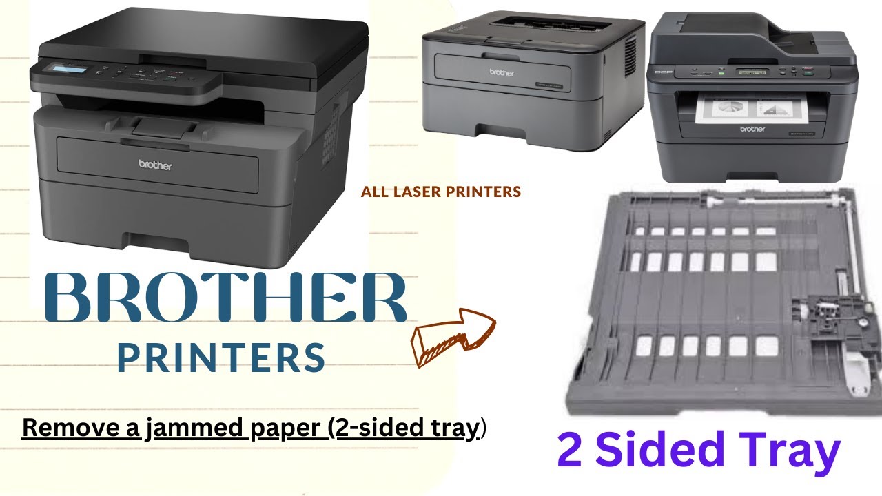 Brother 2 sided printing jammed / Tow sided tray / jam 2 sided brother printer quick fix
