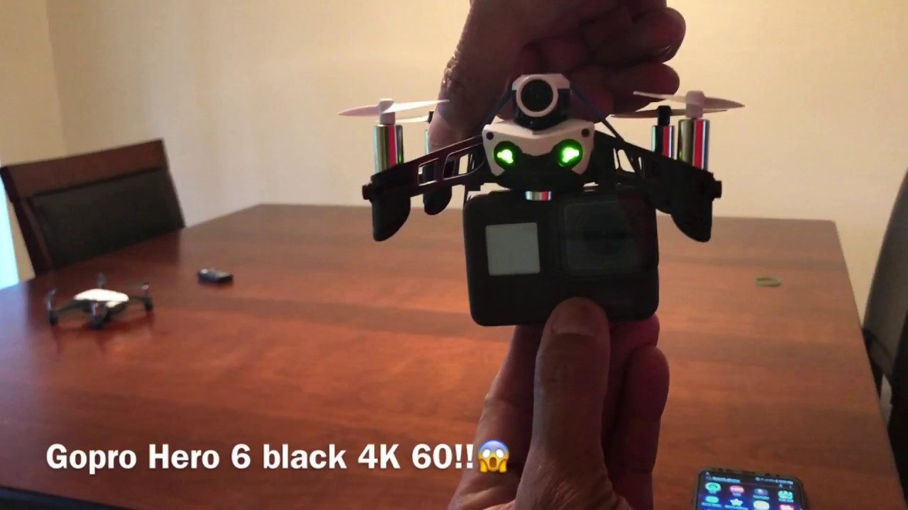 Parrot Mambo FPV & Dji Ryze Tello lift GoPro Hero 6 Black 4K 60!!🤔