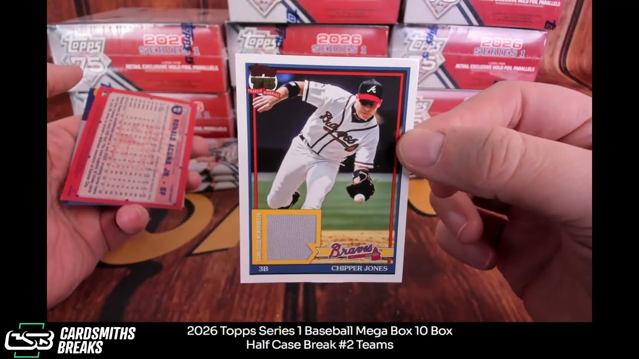 2026 Topps Series 1 Baseball Mega Box 10 Box Half Case Break #2