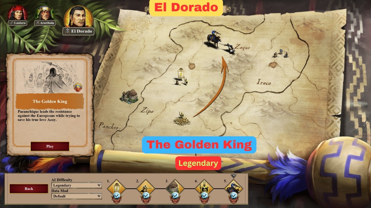 5. The Golden King | El Dorado | The Last Cheiftains DLC | Age of Empires II DE | LEGENDARY