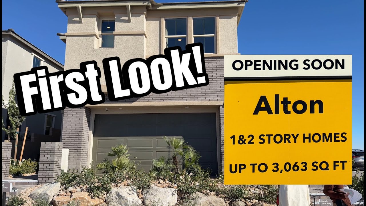 KB Home Alton in Summerlin Las Vegas - FIRST LOOK at the Model Homes