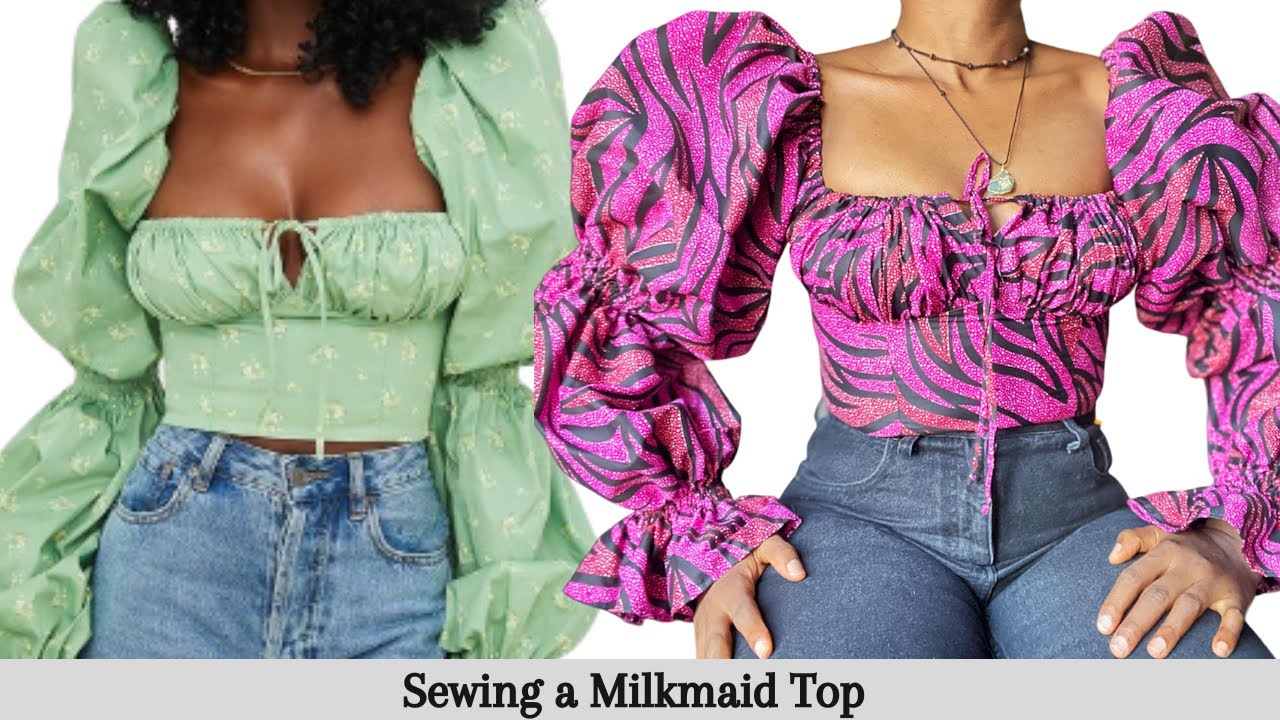 Sewing a milkmaid Top Step by Step