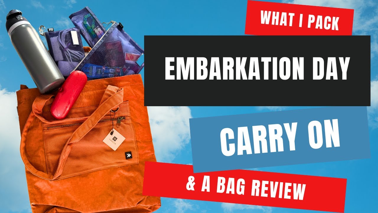 What I pack for a cruise embarkation day carry-on bag An  honest Thread Wallets Utility Tote review