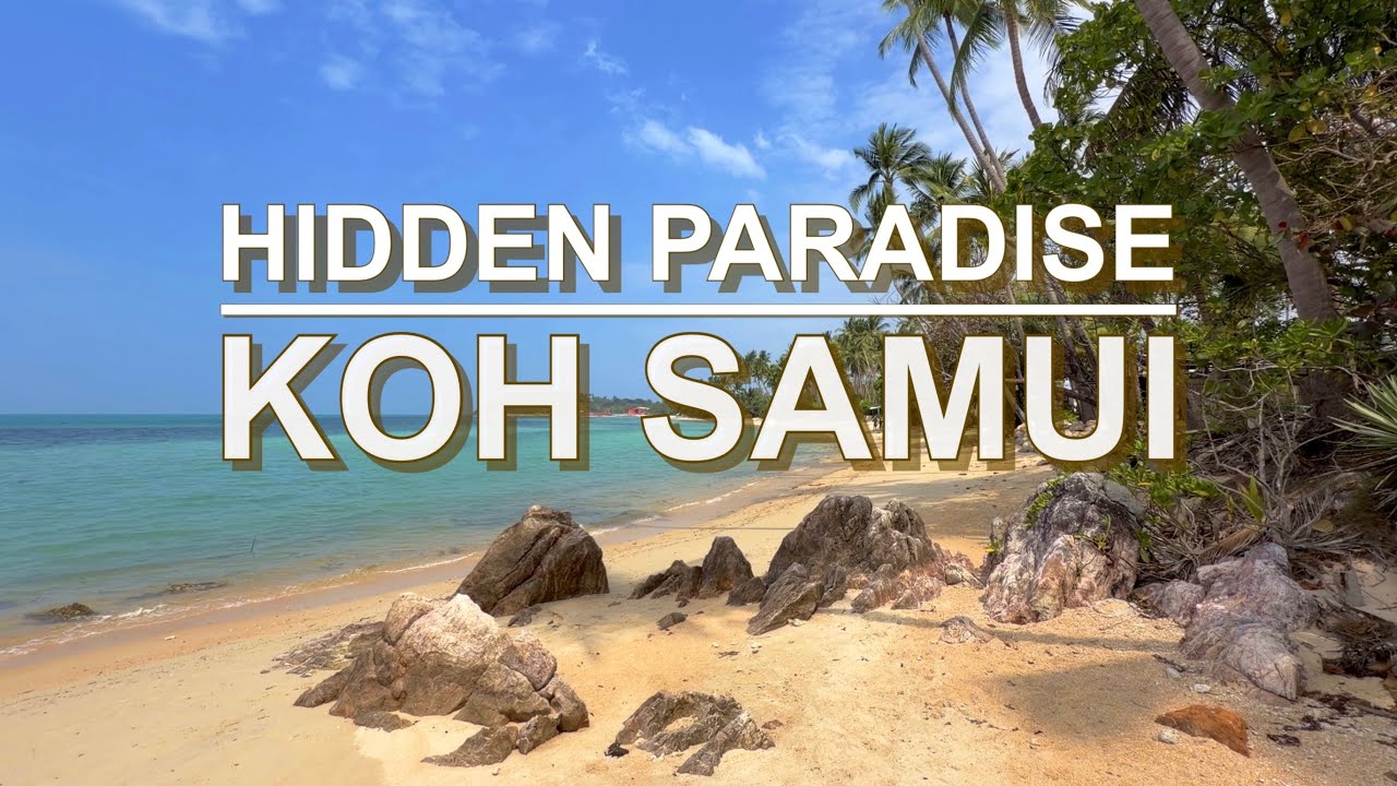 Hidden Paradise in Koh Samui 🌴 Taling Ngam Beach Walk | Relaxing Beach Video