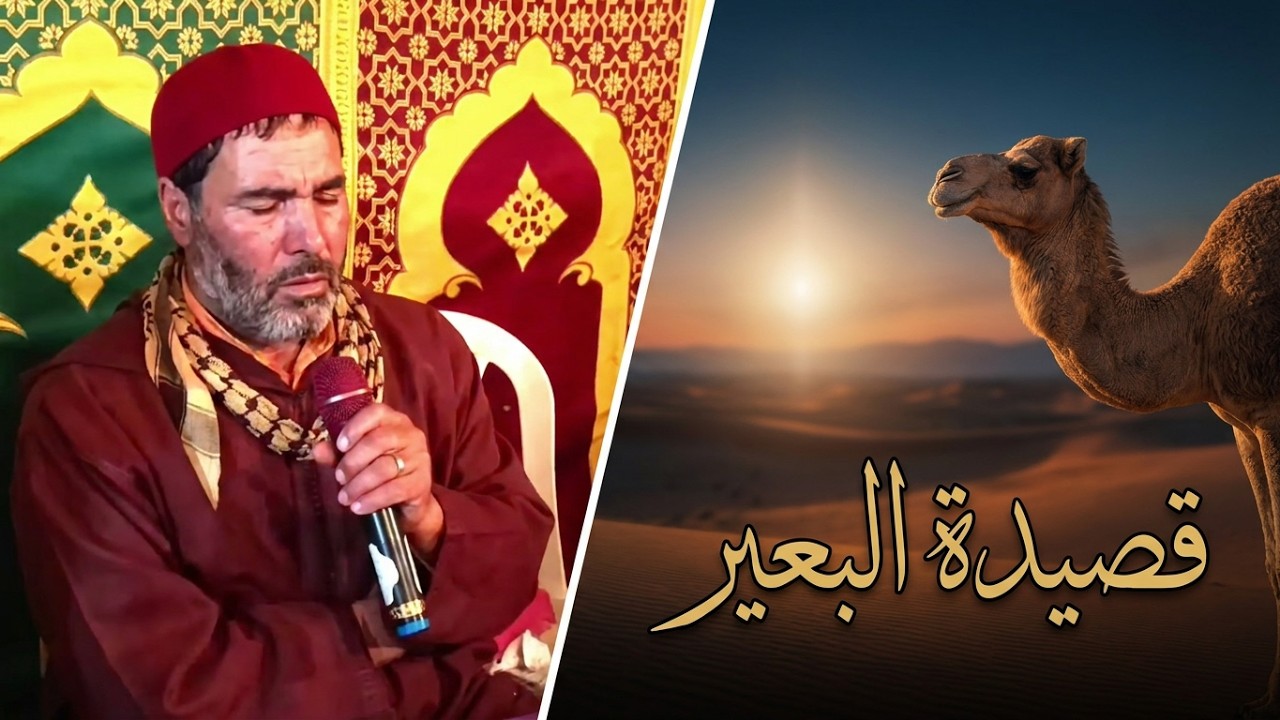ثم الصلاة دائمة على محمد قائمة صلو على بو فاطمة تنجو في يوم النادمين |قصيدة البعير مع الرسول مكتوبة|