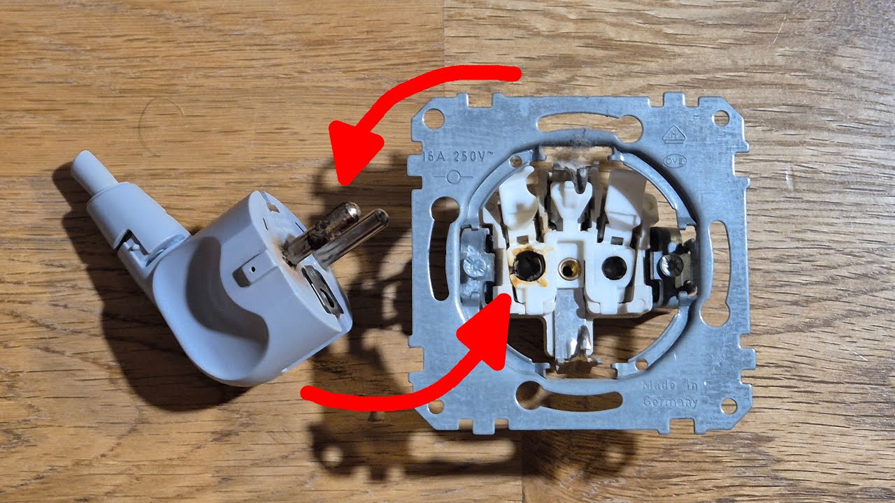 Verbrannten Stecker und Steckdose reparieren / ersetzen - Wissen - Ursachen - Tipps und Tricks