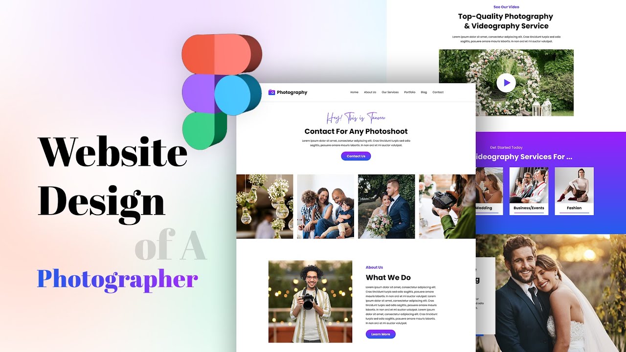 Website Design of A Photographer - Using FIGMA!