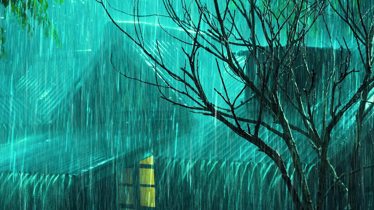 Night Storm - Continuous Rain and Thunder Sounds, Thunderstorm Rain for Sleeping, Relaxing, Studying