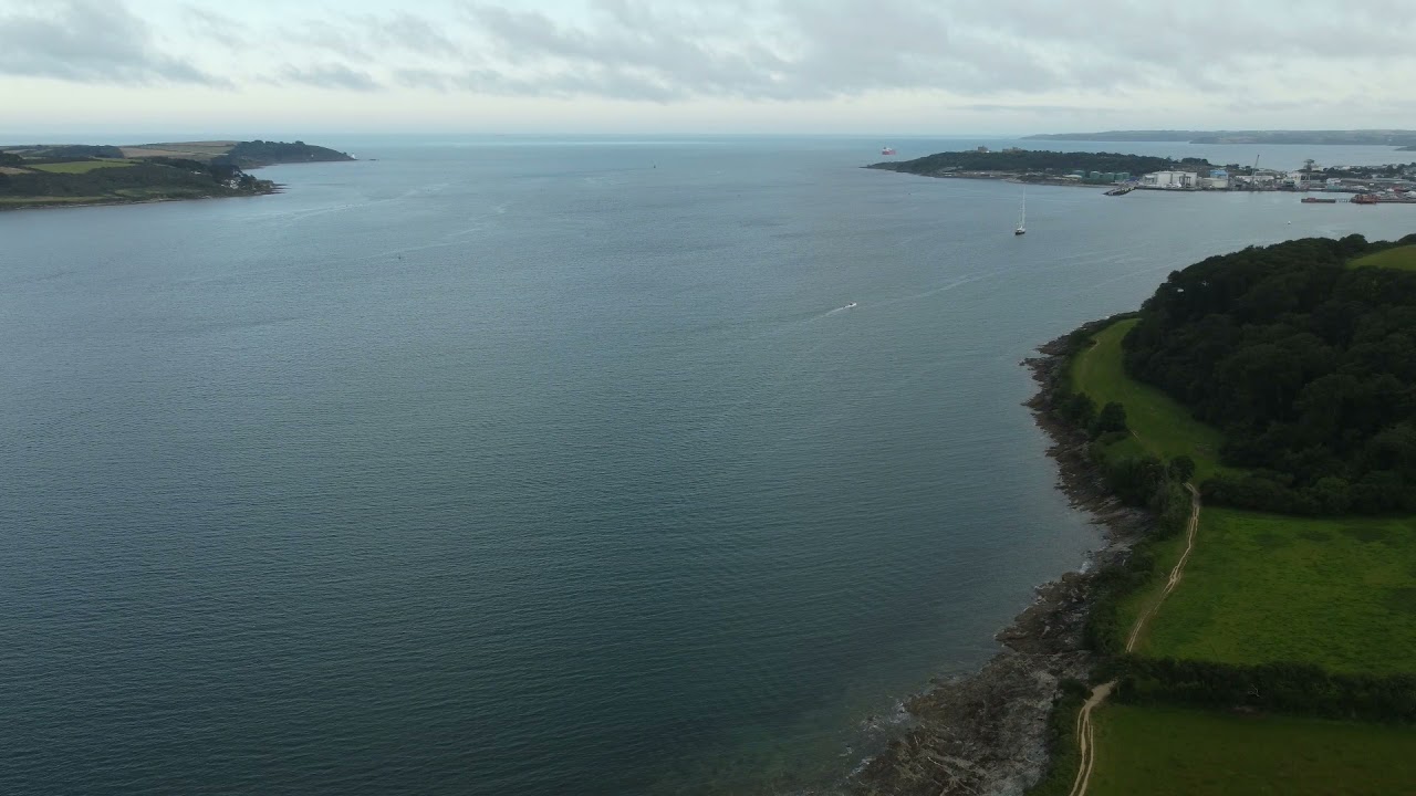 the Carrick roads from above