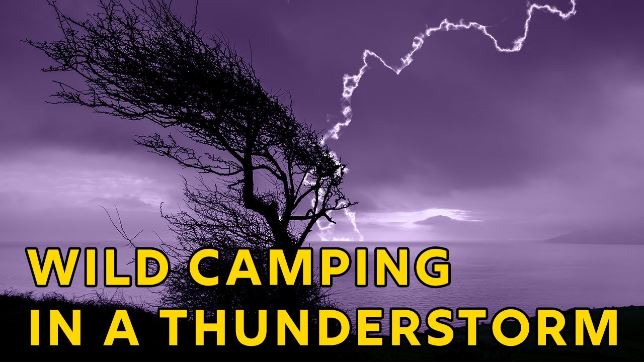 Wild Camping in a Thunderstorm on the Isle of Wight.