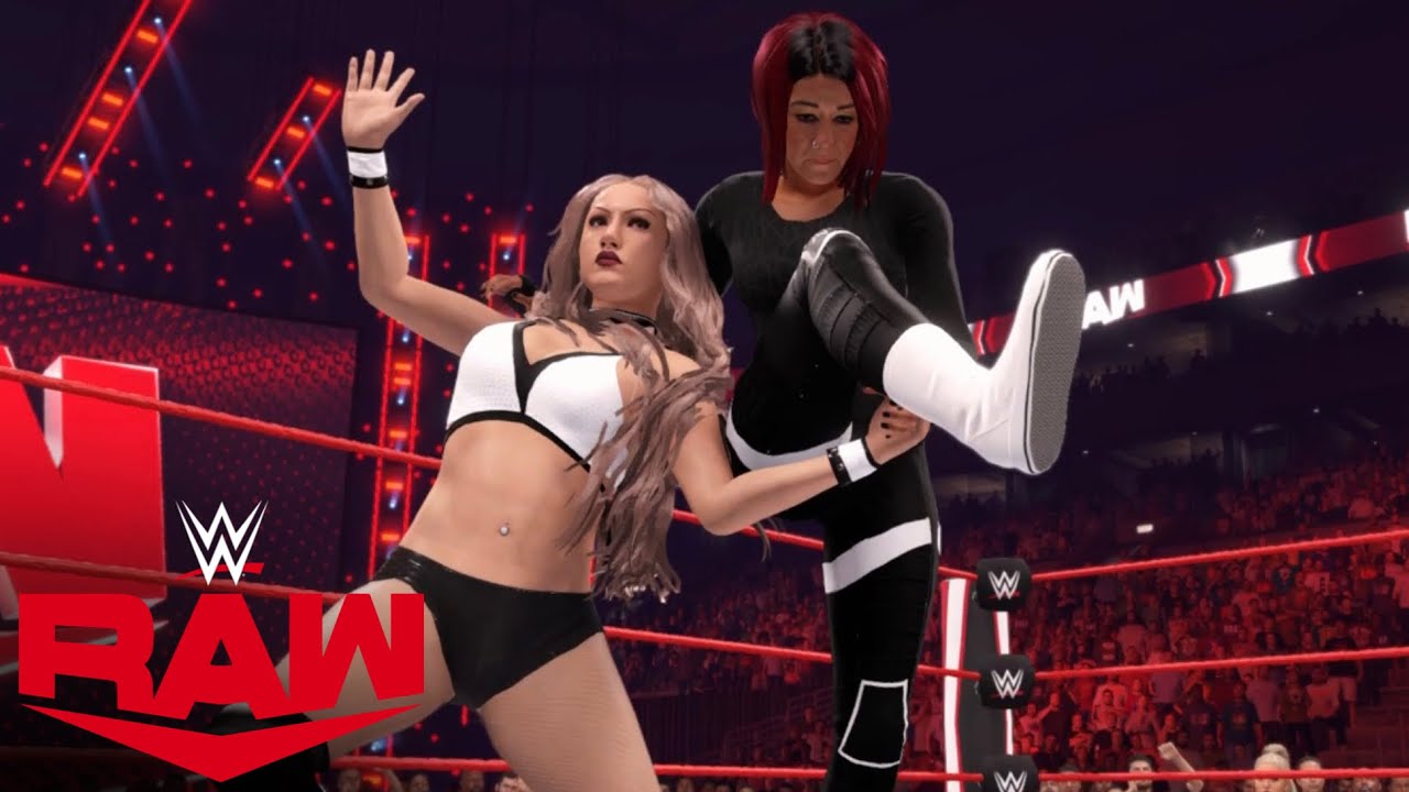 WWE 2K22 RAW WOMENS CHAMPIONSHIP ARIA (W/ALENA & LIV) VS BAYLEY (W/DAMAGE CTRL)