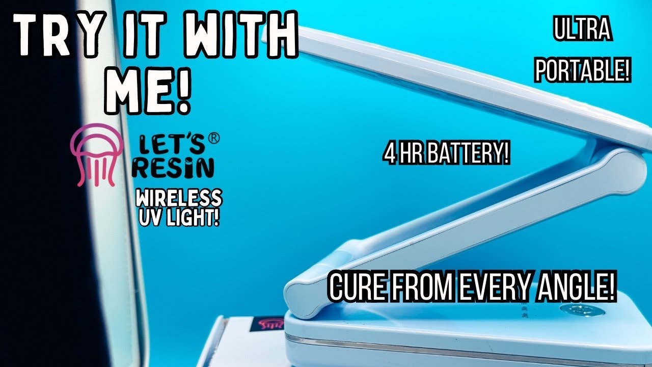 Let’s Resin’s Wireless UV Light! | Uv lamp unboxing and first use!