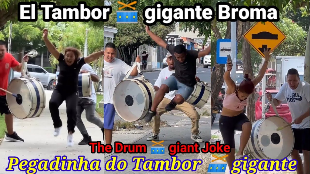 El Tambor 🥁 gigante Broma /Pegadinha do Tambor 🥁 gigante / The Drum 🥁 giant Joke