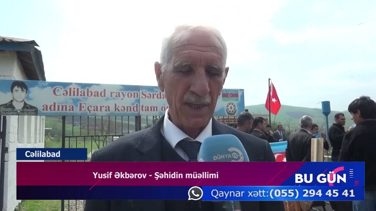 CELİLABADİN EÇARA KENDİNDE SEHİDİN ADİNA BULAQ AÇLIŞI