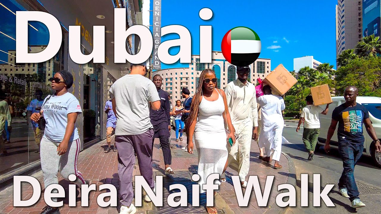 Dubai Deira Naif City Street Life Full Tour 2023 4K🇦🇪