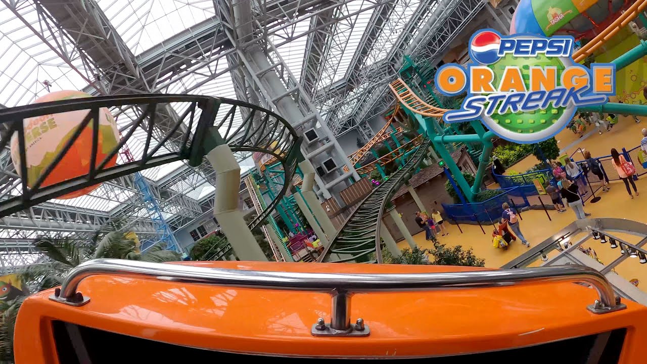 [4K] Pepsi Orange Streak Front Row POV at Nickelodeon Universe MOA