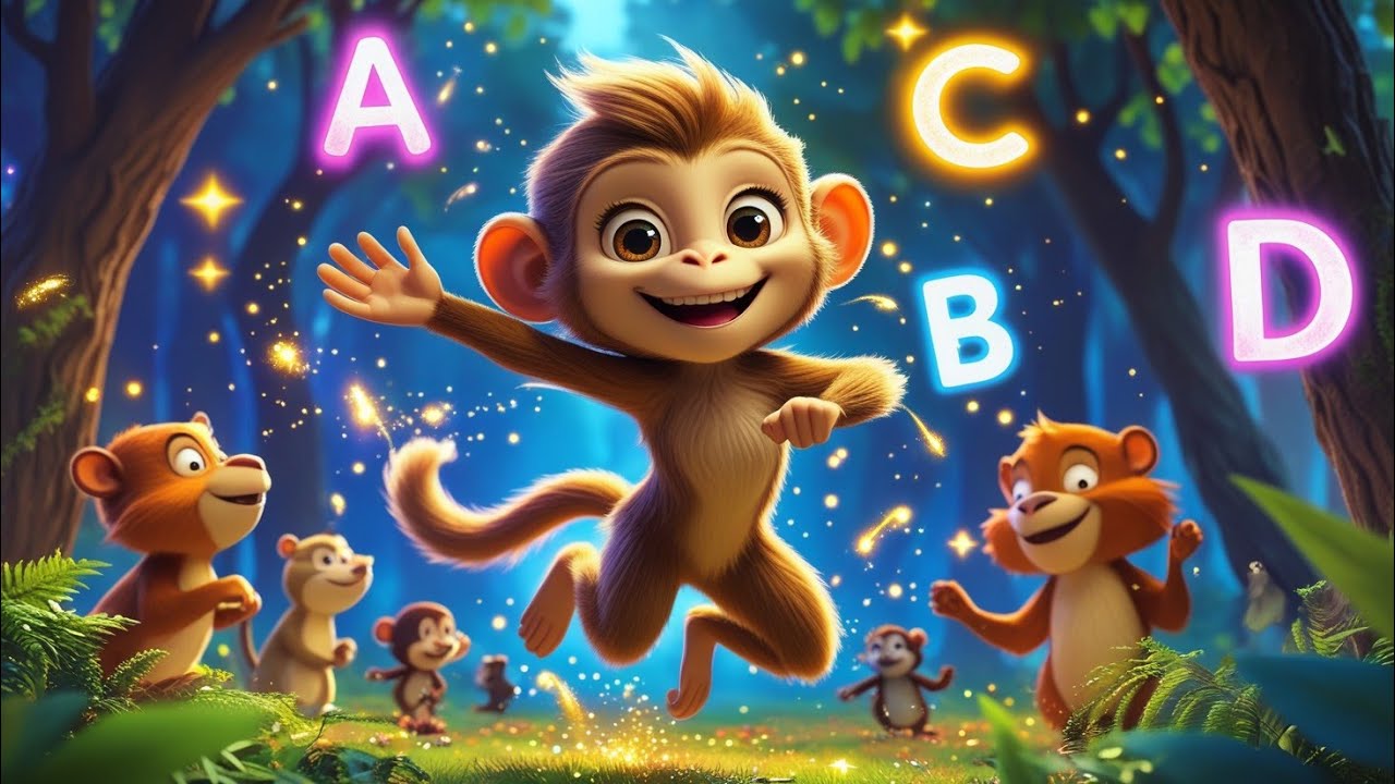 🎶APRENDE EL ABECEDARIO CON LA MONA MÓNICA🎤Canción infantil educativa