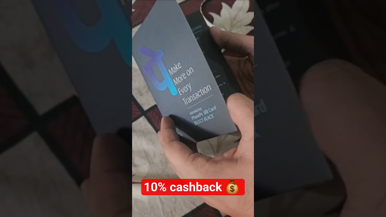SBI phonepe select black rupay credit card unboxing.   #rupaycard #rupay #creditcard