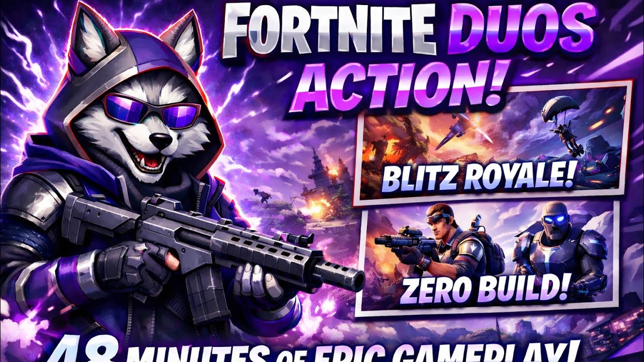 Fortnite Duos Chaos! Blitz Royale & Zero Build Wins | 48 Minutes of Action