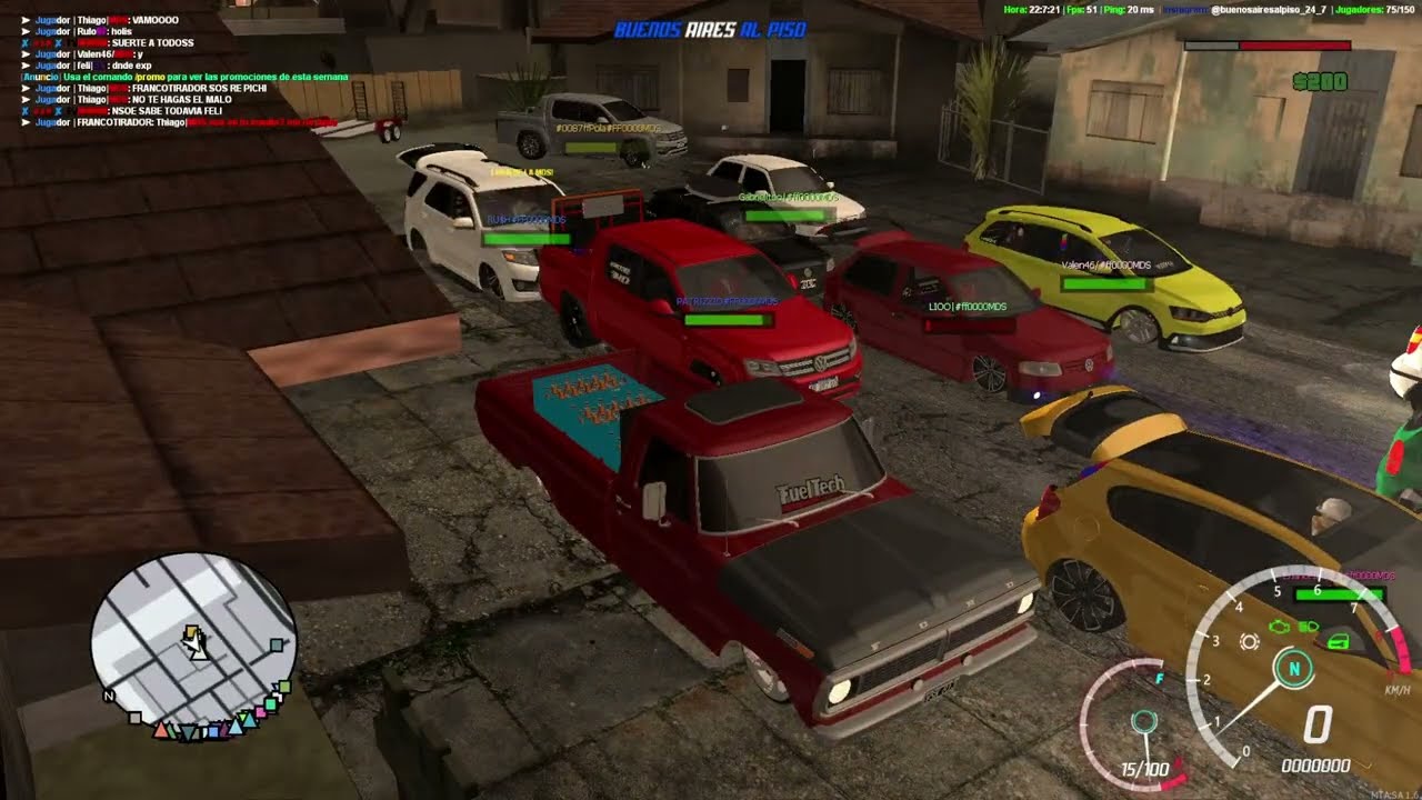 Buenos Aires Al Piso - Epica Expo de Sabado mas de 30 autos!!! Mta san Andreas