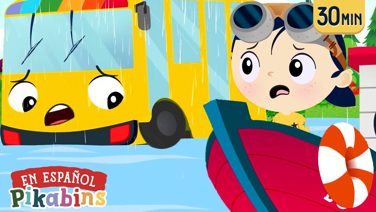 Diversión en el Autobús ¡Nueva Version! 🚍 | Caricaturas | Pikabins Canciones Infantiles Educativas