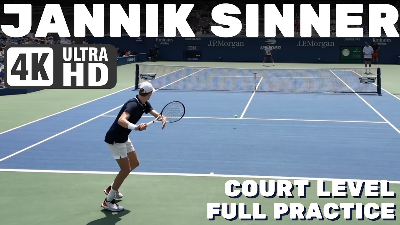 Jannik Sinner | Court Level Practice [2024 US Open]