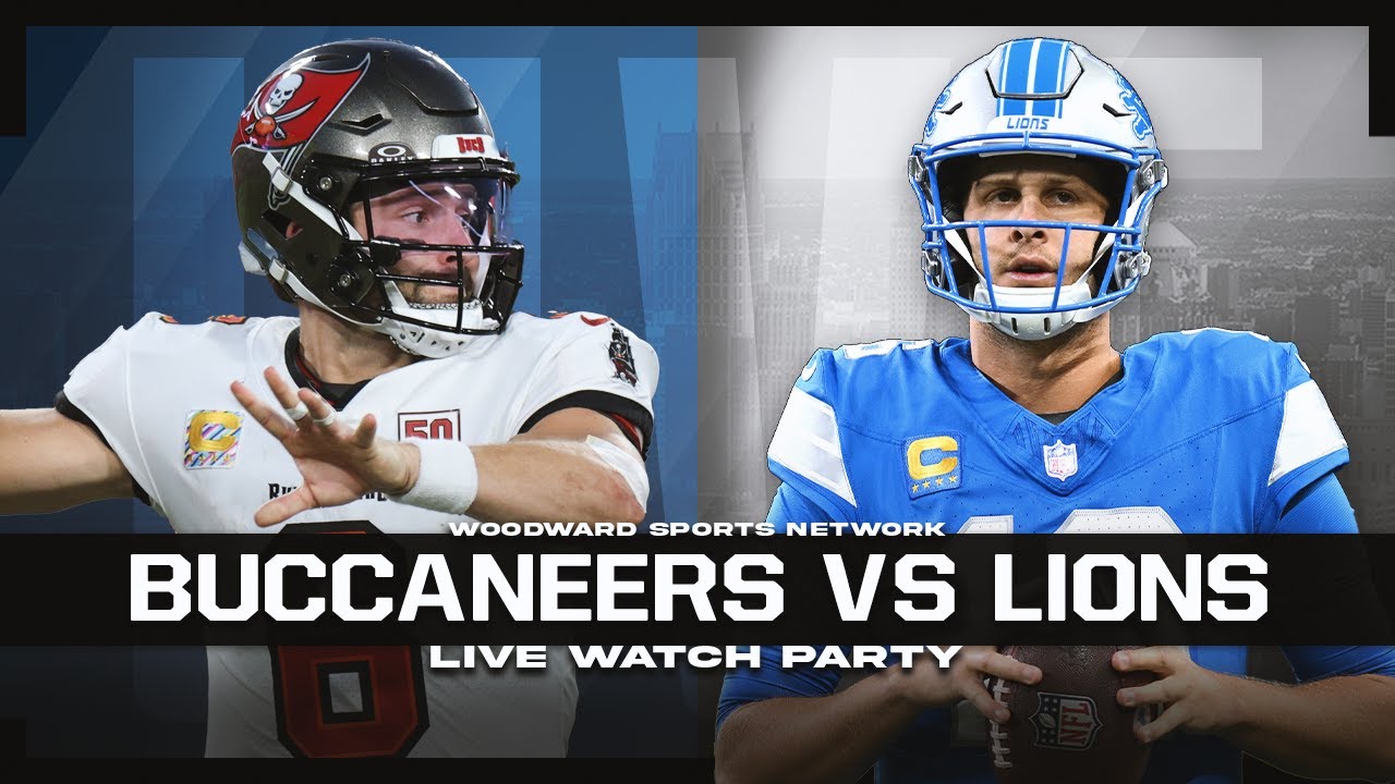 DETROIT LIONS VS. TAMPA BAY BUCCANEERS LIVE WATCH PARTY | NFL WEEK SEVEN | Sunday October 20th, 2025