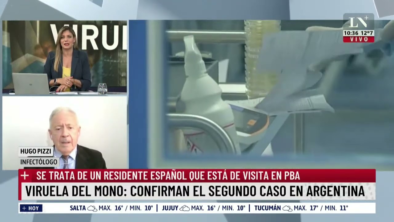 Viruela de mono: confirman el segundo caso en Argentina. Hugo Pizzi, infect&oacute;logo
