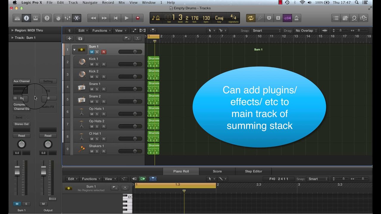 ♫ Logic Pro X Track Stacks ♫