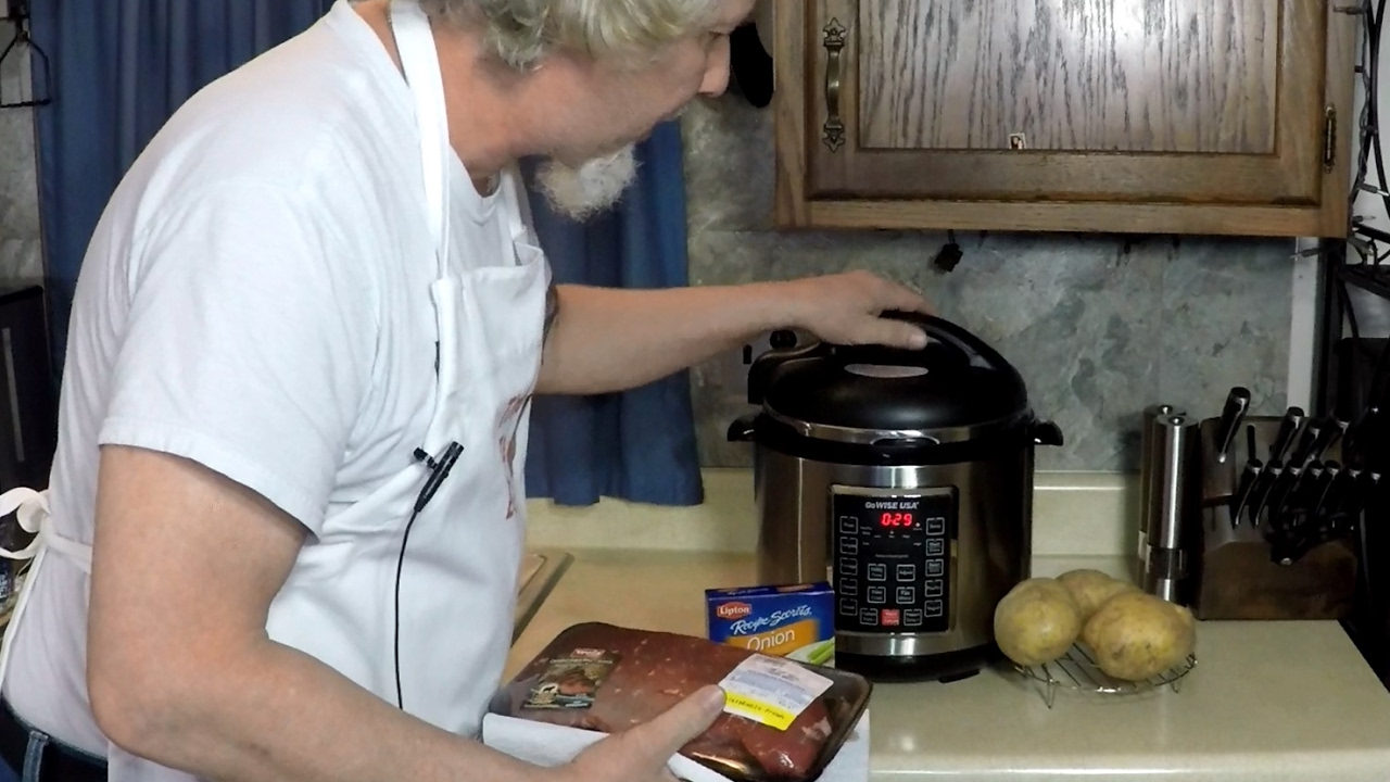 London Broil Pressure Cooker Meal
