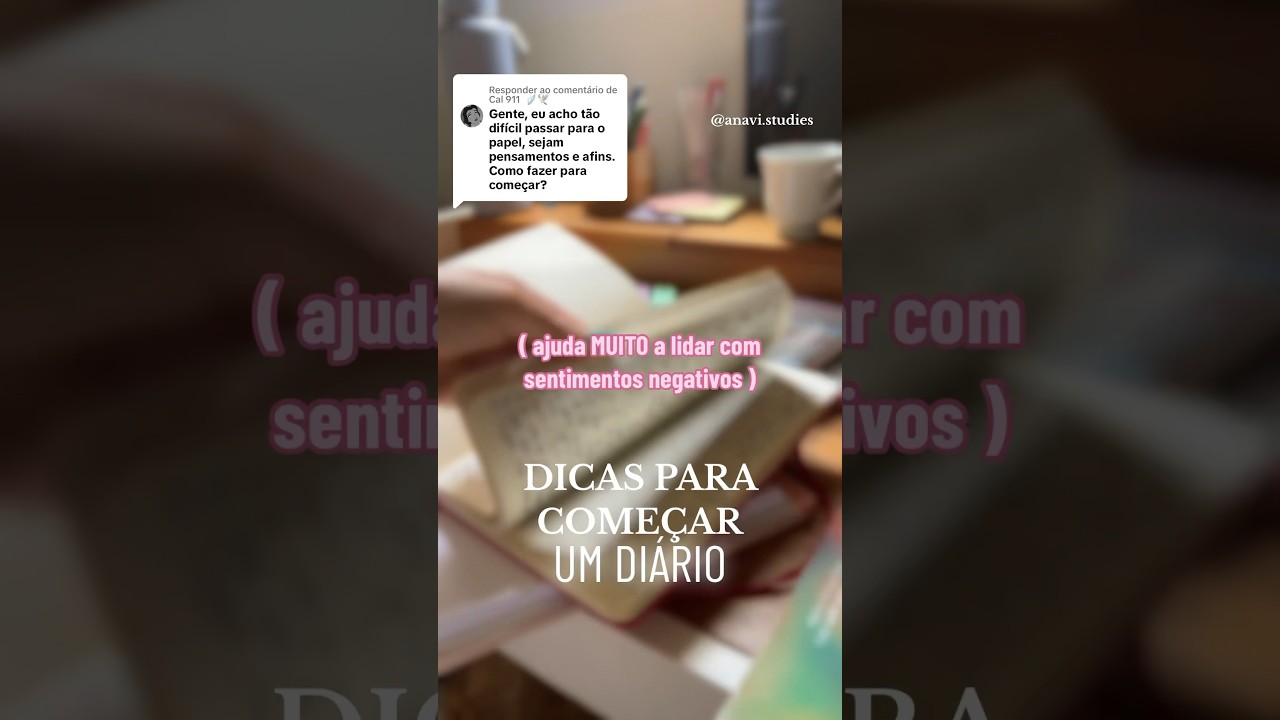 Dicas para come&ccedil;ar um di&aacute;rio!! #diario