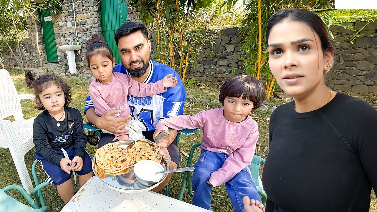 Farm House Par Banaye Muli Ke Parathe