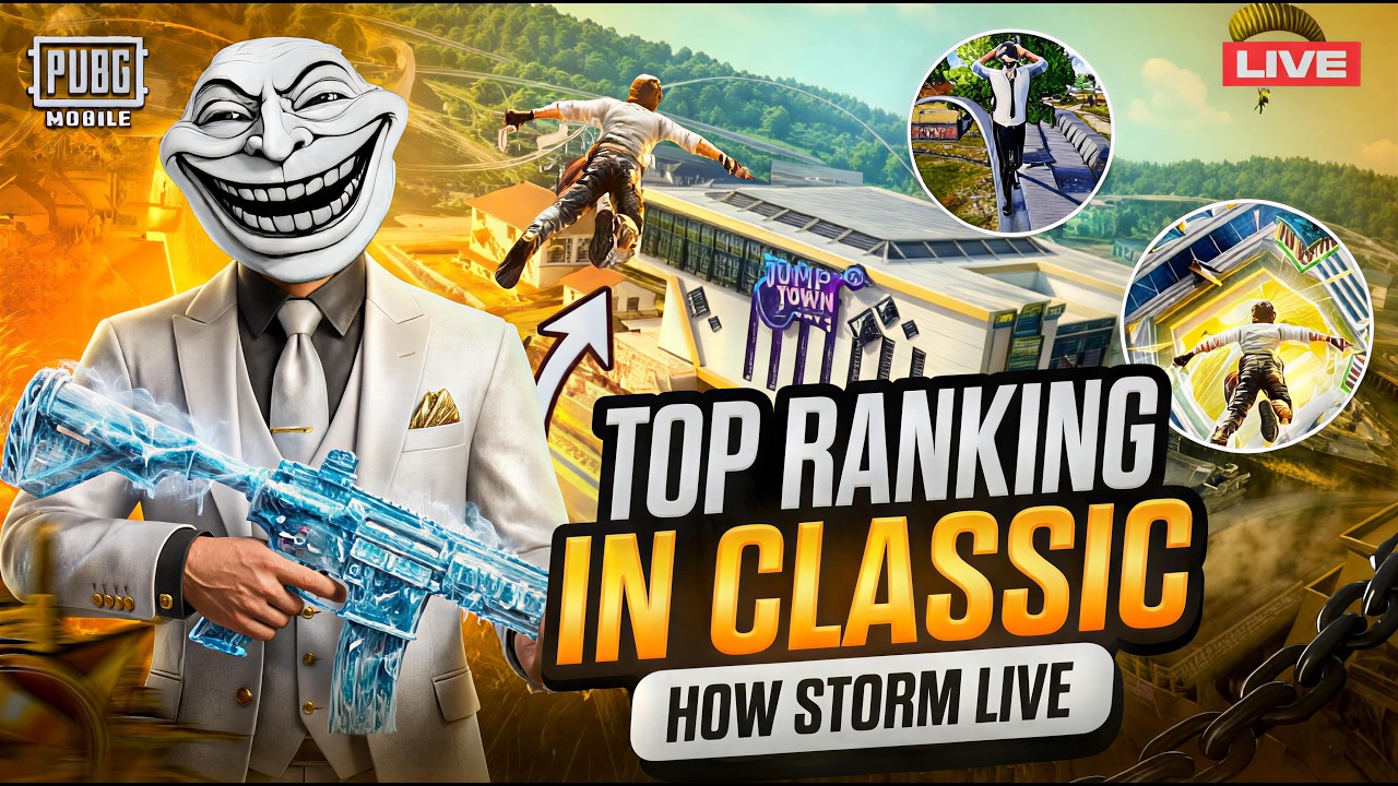 Let's go for top in classic ranking 🔥  | PUBG MOBILE |How storm live