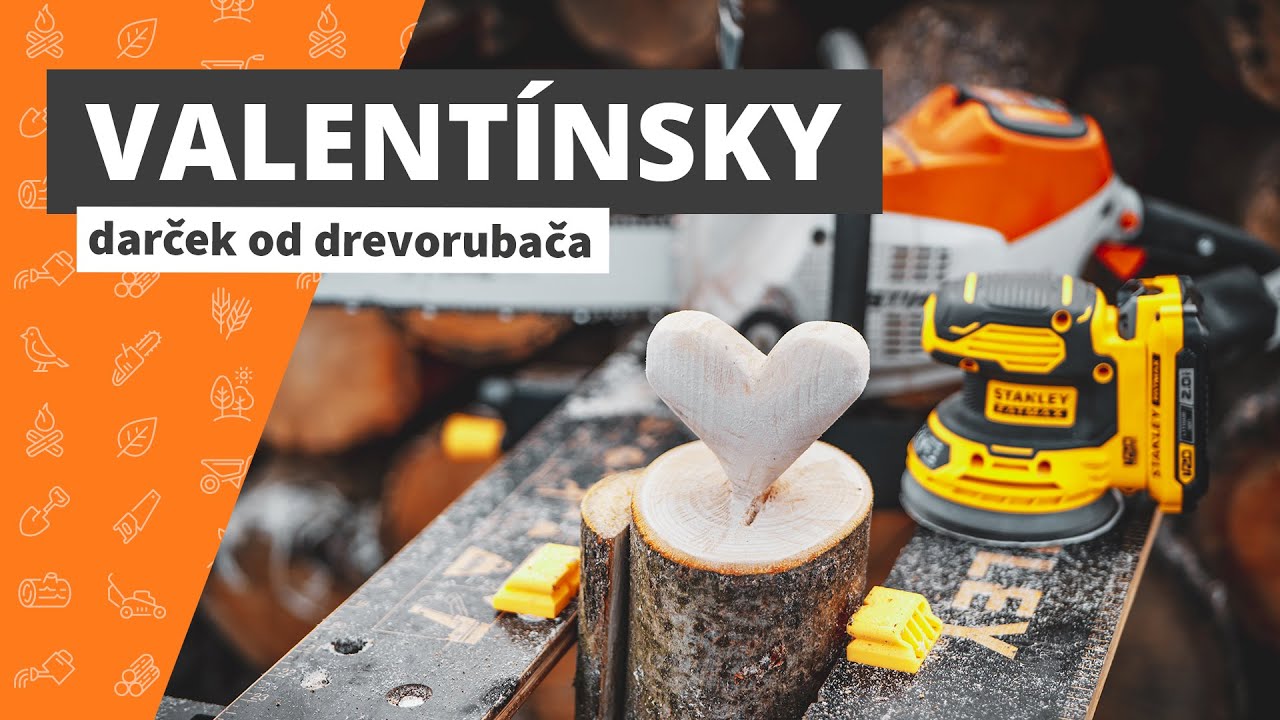 🤎 Drevené srdce s aku pílkou Stihl MSA 200-C | doveziem.to