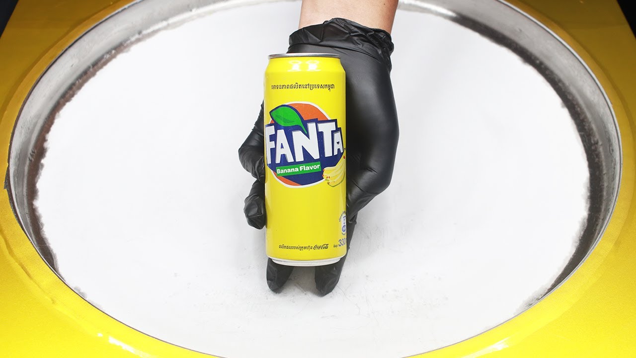 Wow Yummy Ice Cream - How to Make Fanta Banana Flavor to Ice Cream Rolls