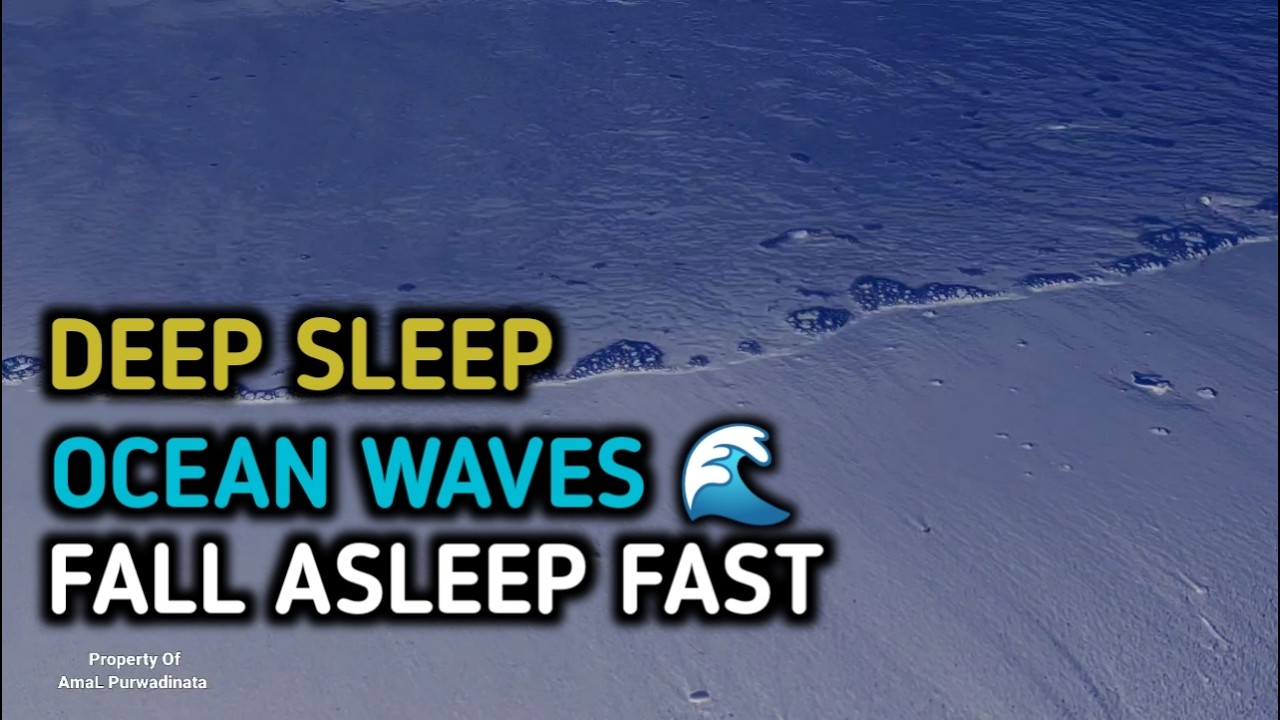 Falling Asleep to Powerful Ocean Waves 🌊 | Relaxing Beach Sounds