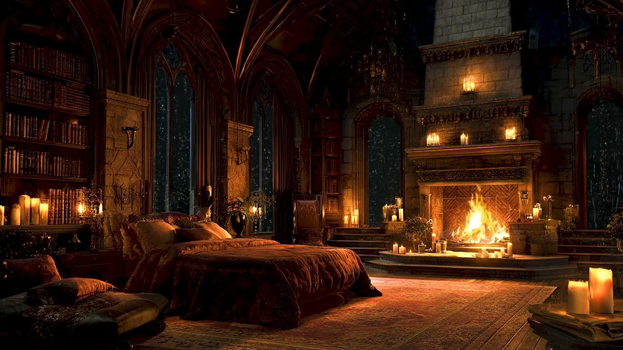You Are Finally Alone 🕯️ 3 Hours of Castle Rain & Soft Piano Solace
