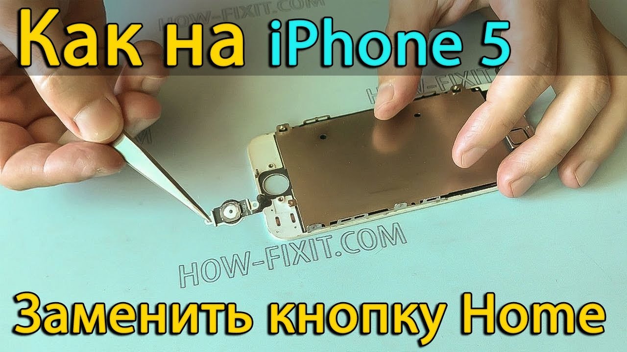 Замена кнопки home iphone 5