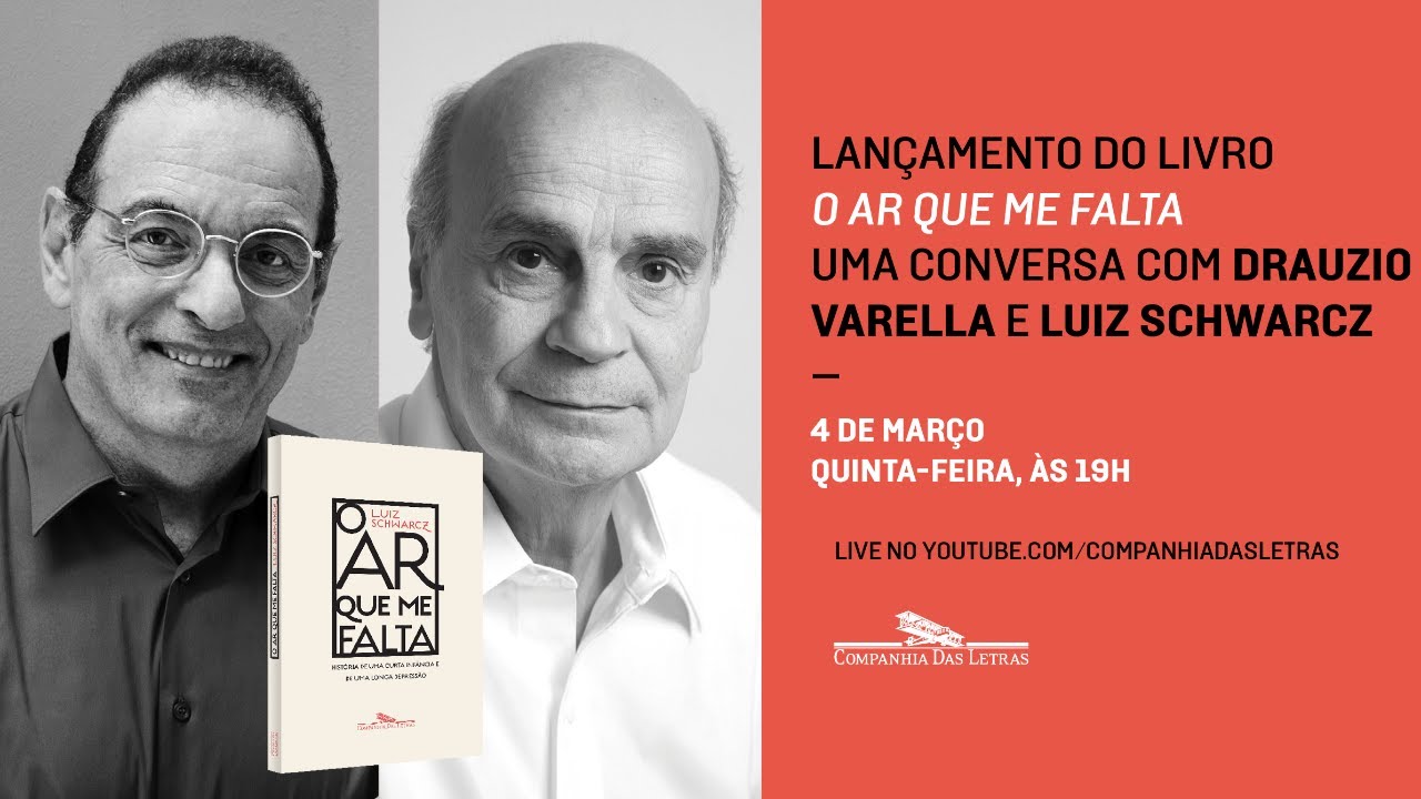 Lançamento do livro “O ar que me falta”, com Luiz Schwarcz e Drauzio Varella