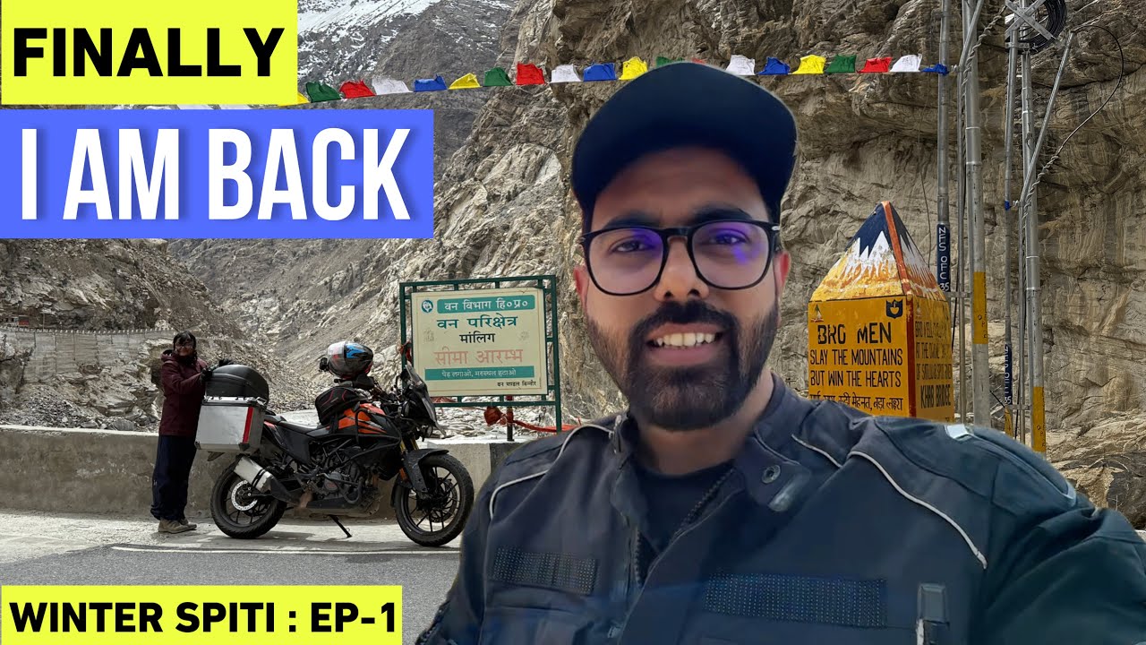 FINALLY after 11 months I am going for a BIKE RIDE in MOUNTAINS | WINTER SPITI Day-1