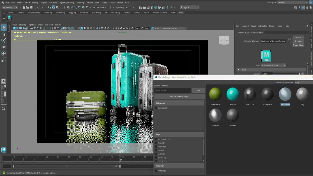 Material Library Tool for Maya (Arnold)