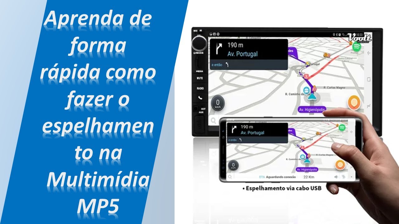 Como fazer o espelhamento do celular android na Central multimídia MP5 china (2025)