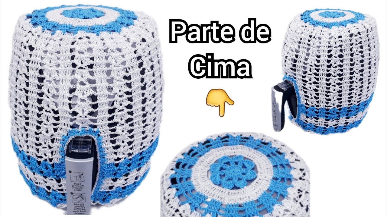 Passo a Passo - Capa de Air Fryer - 3,5L no Vídeo darei Dica p/ fazer maior -  Modelo Delicado