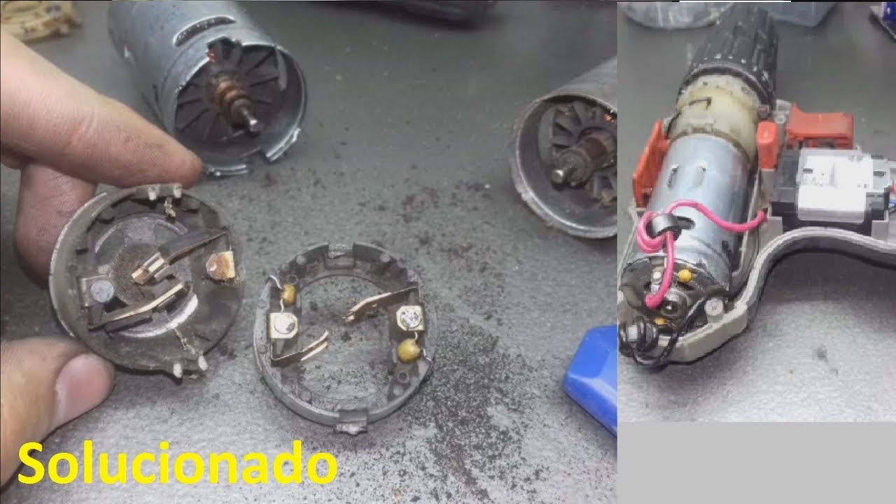 como reparar taladro que no gira- parte 2