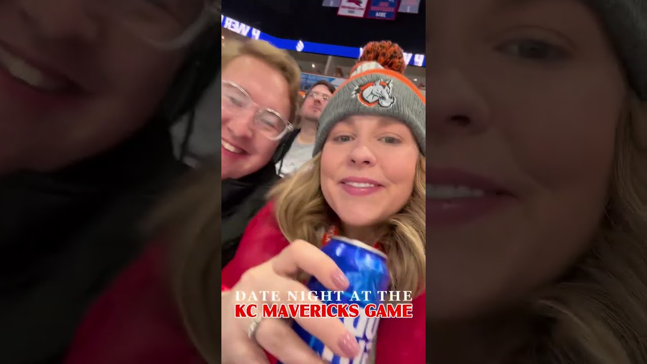 Date night at the game is always a hit - especially when you sit on the glass in the center of all