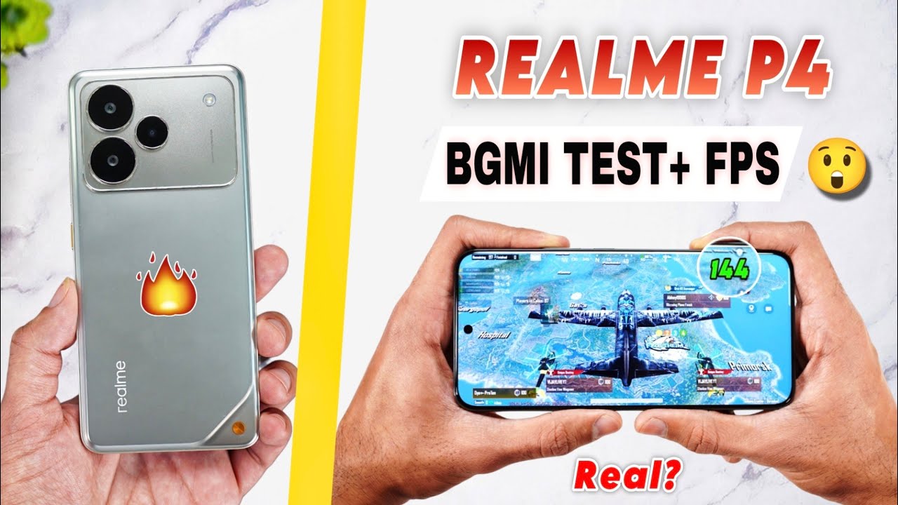 Realme P4 5G Bgmi Test 90 vs 144 FPS - Real Or Fake? 🤔 | Graphics setting | Bgmi battery gaming test