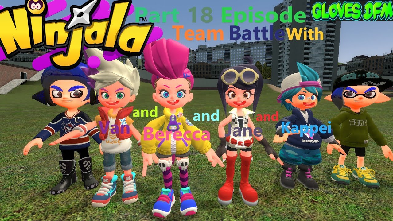 Ninjala Part 18 Episode Team Battle With Berecca and Jane and Van and Kappei