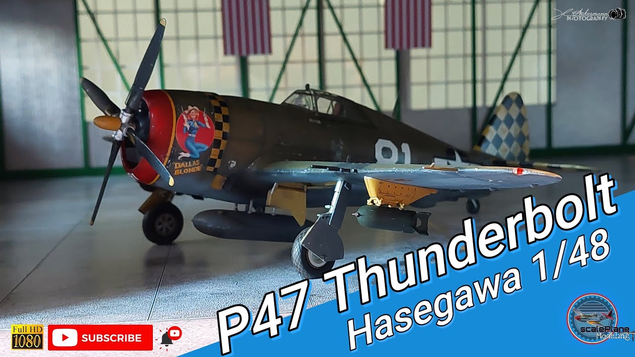 P-47 Thunderbolt 1/48 Full Built #hasegawa #modelling