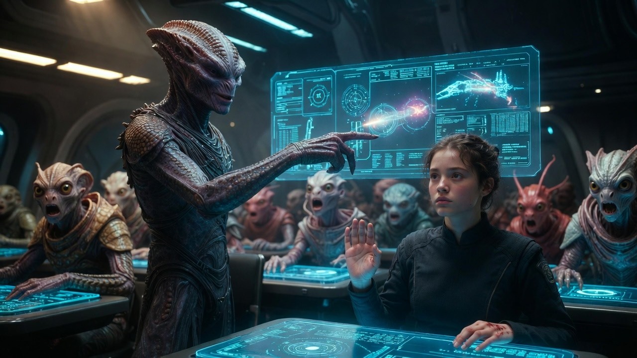 In Class, He Said Humans Don’t Fight Unarmed—She Quietly Lifted Her Hand &  Sci-Fi | HFY Stories