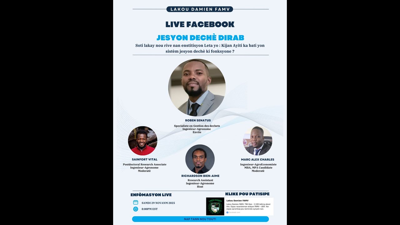 Jesyon dechè dirab avec Senatus Roben